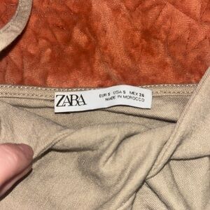 Zara Tan Crop Top